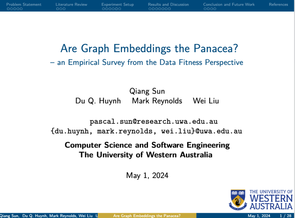 Are Graph Embeddings the Panacea?